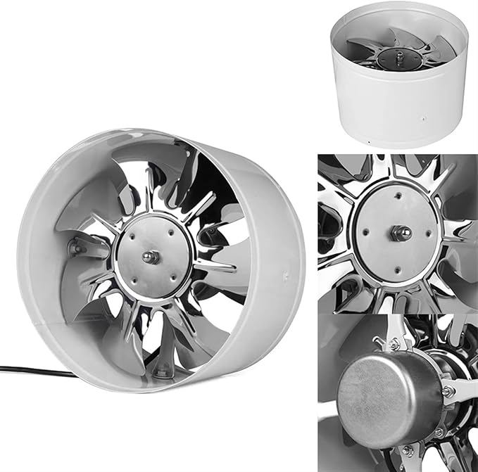 Ventilation Fan 4"/6"/7" Low Noise High Speed Inline Duct Bathroom Toilet Wall - Image 4