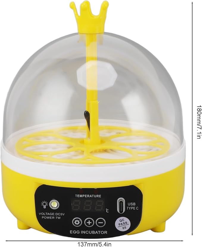 7W Egg Incubator, 4 Egg Poultry Incubator - Image 5