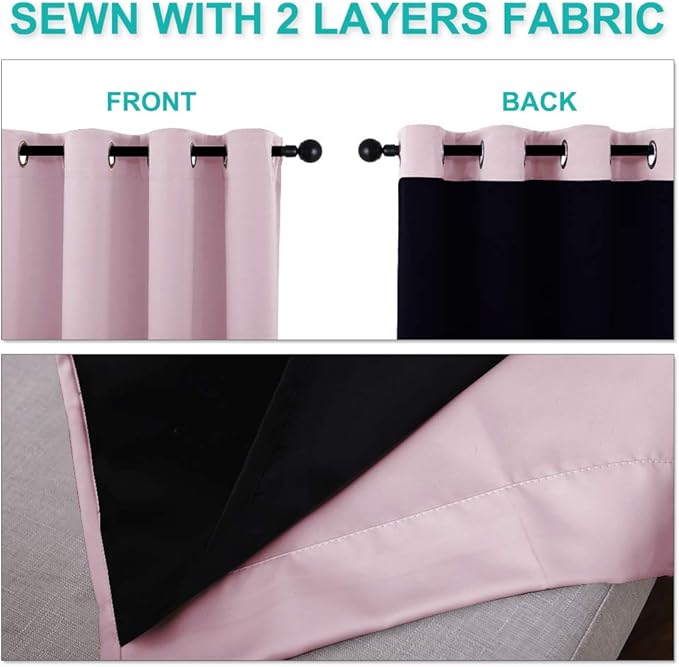 NICETOWN Extra Long Truly Blackout Drapes - Image 5
