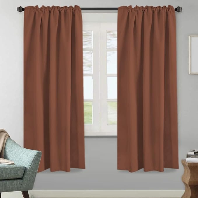 H.VERSAILTEX Blackout Curtains Thermal Insulated Window Treatment Panels Room - Image 2