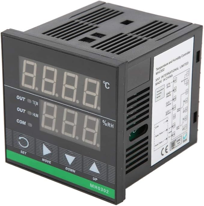 MH0302 Digital Temperature Humidity Controller High Precision Panel Mounted - Image 8
