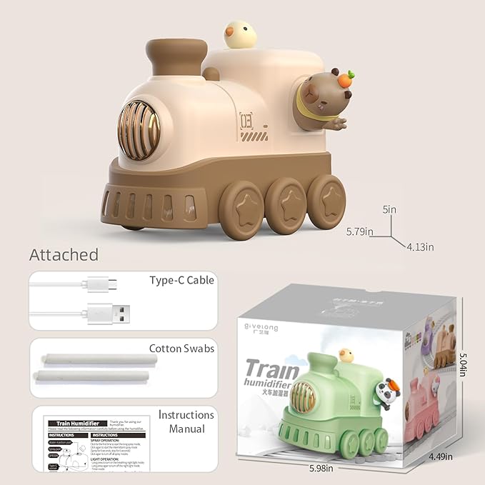 Portable Mini Humidifier, 300ml USB Desktop Personal Cool Mist Small Humidifiers - Image 2