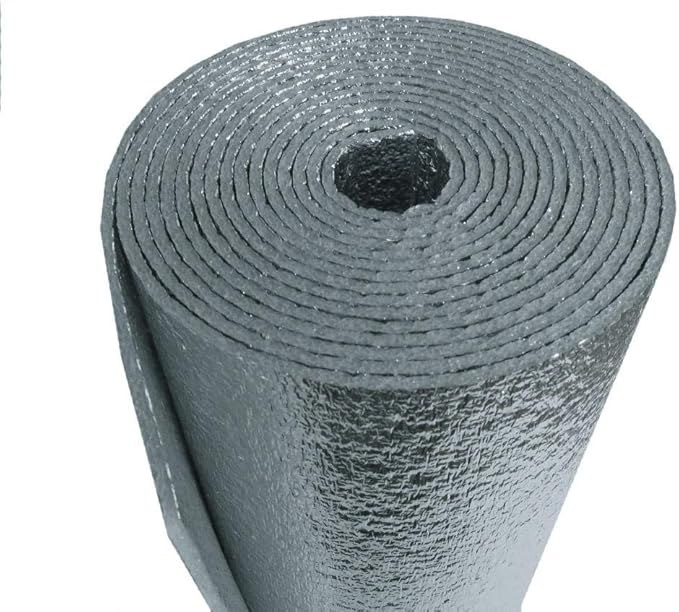 R-8 HVAC Duct Wrap Insulation Reflective 2 Sided Foam Core 4' x 25' - Image 2