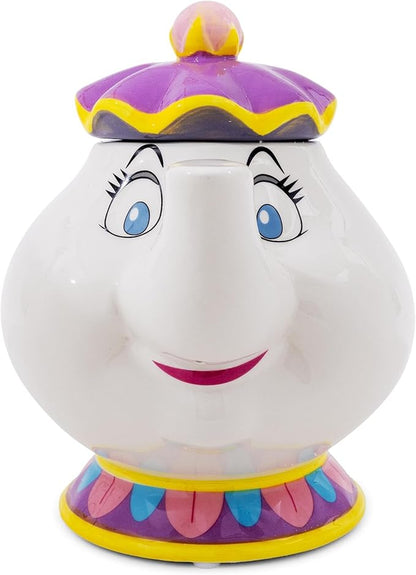 Silver Buffalo Disney Beauty and the Beast Mrs. Potts Teapot 3D Sculpted - Image 4