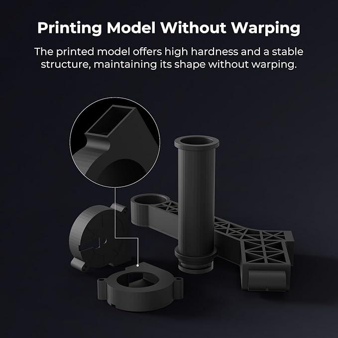 Creality PLA Filament 1.75mm Carbon-Black, 3D Printer Filament 1kg Spool - Image 4