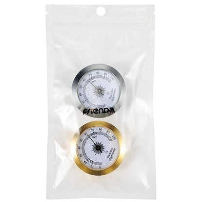 Frienda 2 Pcs Hydrometer 2 Inch Humidity Meter Cigar Humidor Hygrometers Round - Image 7