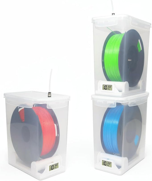 3 Sets 3D Printing Filament Storage Box, 5.8L Dryer Box Continuous Filament by ANQUORA