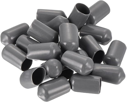 uxcell 20pcs Rubber End Caps 9mm ID Vinyl PVC Round Tube Bolt Cap Cover Screw - Image 4