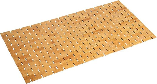 Bath Mat Bathroom Runner Long Large Rugs Floor Wood Shower Bathtub Waterproof by Fovlaurs