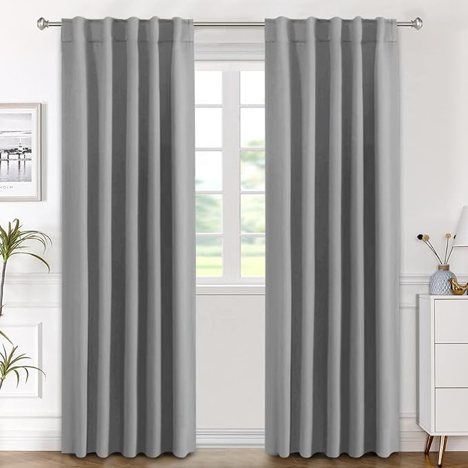 H.VERSAILTEX Blackout Curtains Thermal Insulated Window Treatment Panels Room by HVERSAILTEX