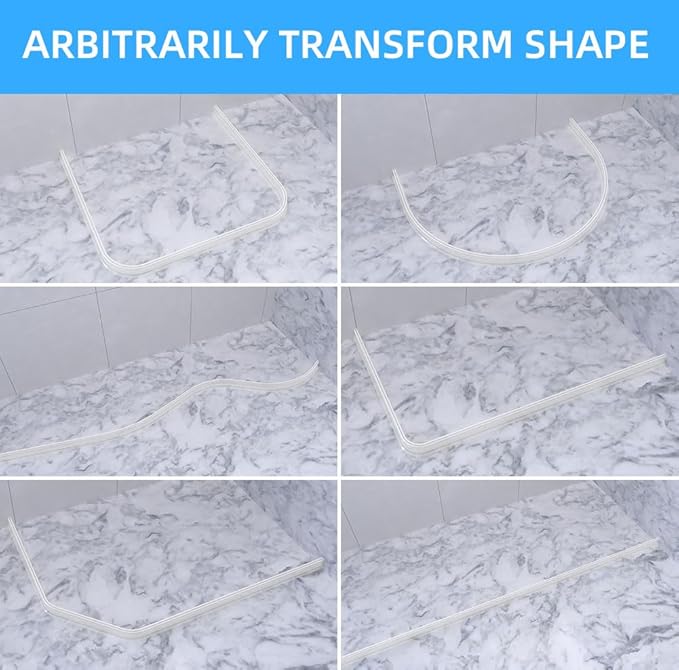 Duzzy 98 Inch Shower Threshold Water Dam, Shower Water Guard to Keep Water in - Image 5