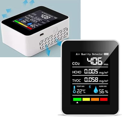 Fydun Air Quality Monitor Indoor, 5 in 1 Detector Portable Battery Operated - Image 5