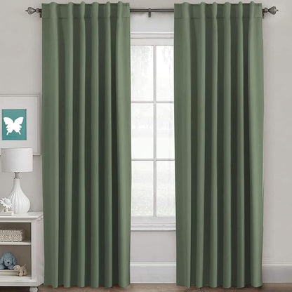 H.VERSAILTEX Blackout Curtains Thermal Insulated Window Treatment Panels Room by HVERSAILTEX
