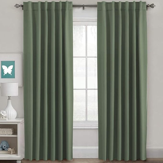 H.VERSAILTEX Blackout Curtains Thermal Insulated Window Treatment Panels Room by HVERSAILTEX
