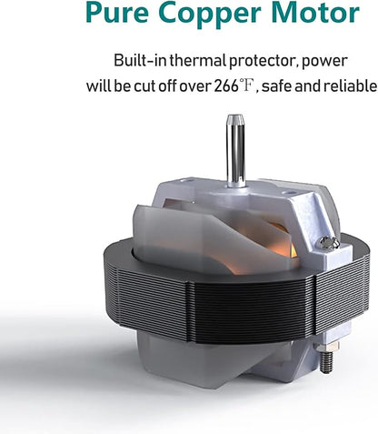 Bathroom Exhaust Fan 141 CFM 6 Inch Home Ventilation Ceiling Window and Wall - Image 3