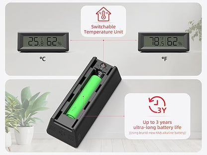 Small Digital Hygrometer, Humidity Meter, Indoor Thermometer, Room Temperature - Image 5