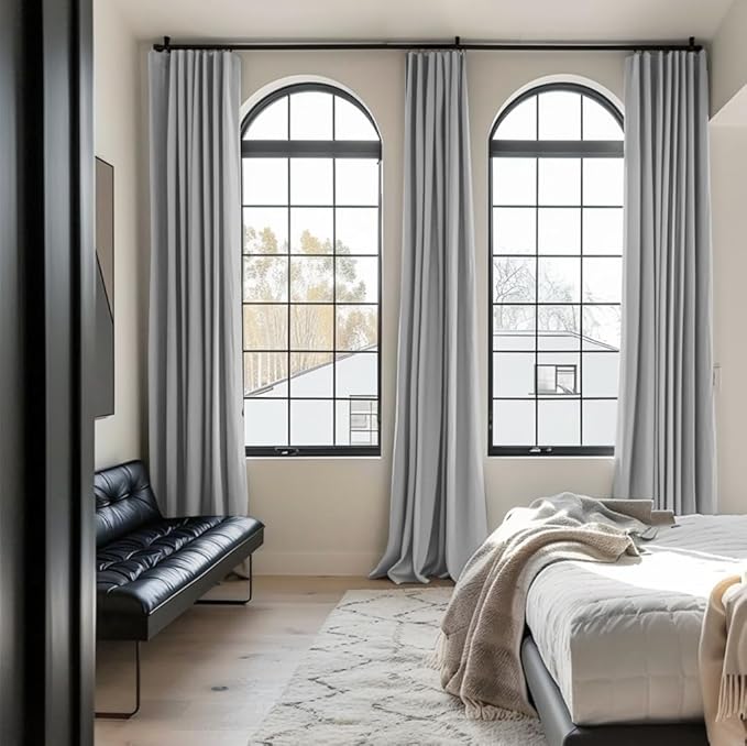 INOVADAY Thermal Sliding Door Curtains 100% Blackout Curtains - Image 2