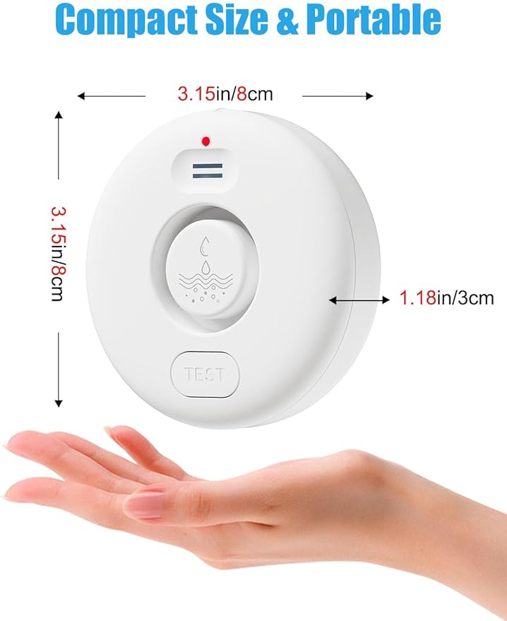 WD71 Water Leak Detector for WiFi Gateway/Hub, 120dB Adjustable Wireless Water - Image 8