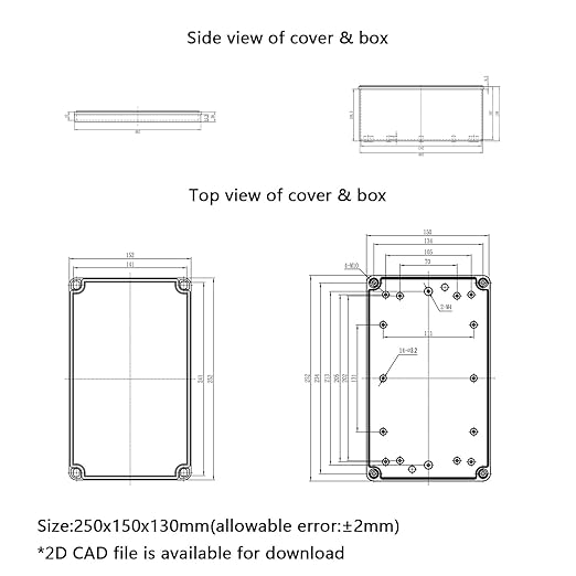 Junction Box，9.8"x 5.9"x 5.1" Outdoor Electrical Box - Image 8