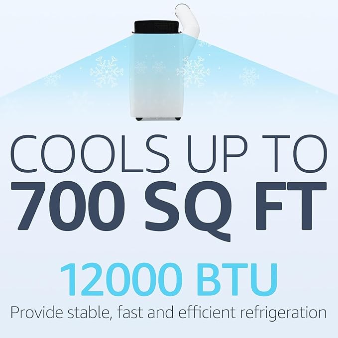 12, 000 BTU Portable AC Units for Rooms, 3-In-1 Portable Air Conditioner Up to - Image 2