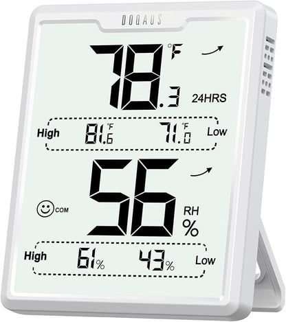 DOQAUS Digital Hygrometer Room Thermometer Indoor, Humidity Meter by DOQAUS