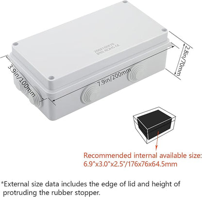 LeMotech ABS Plastic Dustproof Waterproof IP65 Junction Box Universal - Image 2
