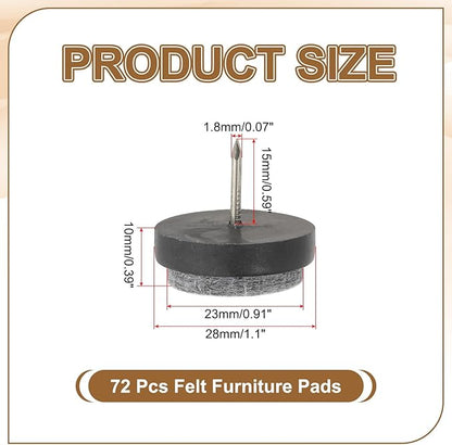 PATIKIL 28 mm Nail-on Felt Pads - Image 2