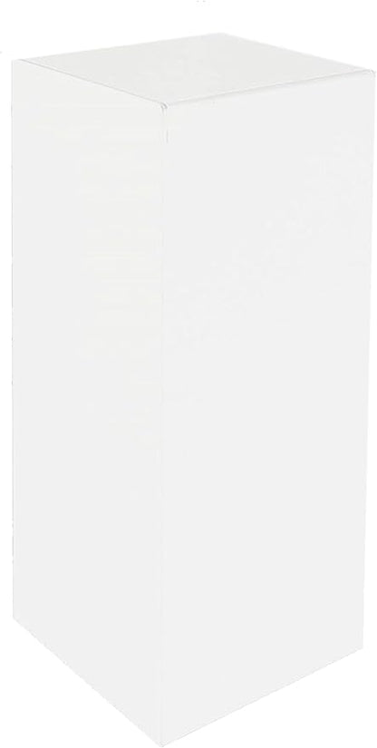 Acrylic Display Riser Box Tall Pedestal Art One Piece No Lid Glossy White 12" x by MarketingHolders