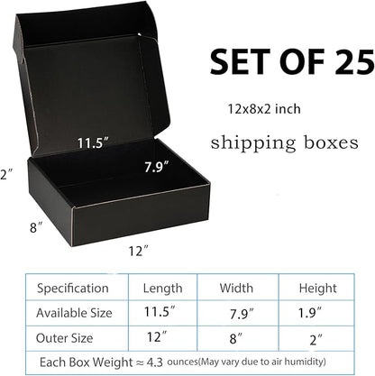 Small Shipping Boxes 12x8x2 Inch - Image 2