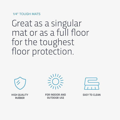 Flooring Inc's 1/4" Thick Tough Rubber Flooring Roll | Flexible Recycled Rubber - Image 9