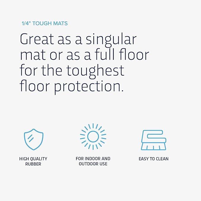 Flooring Inc's 1/4" Thick Tough Rubber Flooring Roll | Flexible Recycled Rubber - Image 9