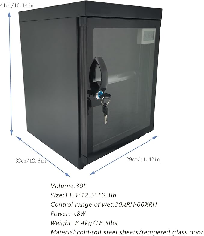 INTBUYING Camera Lens Dry Cabinet 30L Electronic Dry Cabinet - Image 2