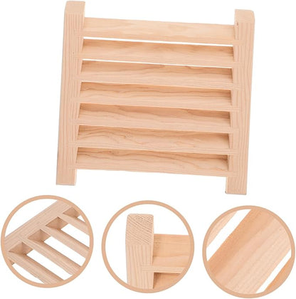 jojofuny Sauna Room Air Vent Grille Panel Humidity Control Wooden Louver - Image 9