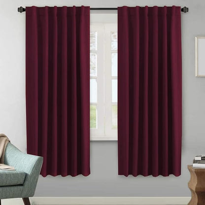 H.VERSAILTEX Christmas Blackout Curtains Thermal Insulated Window Treatment by HVERSAILTEX