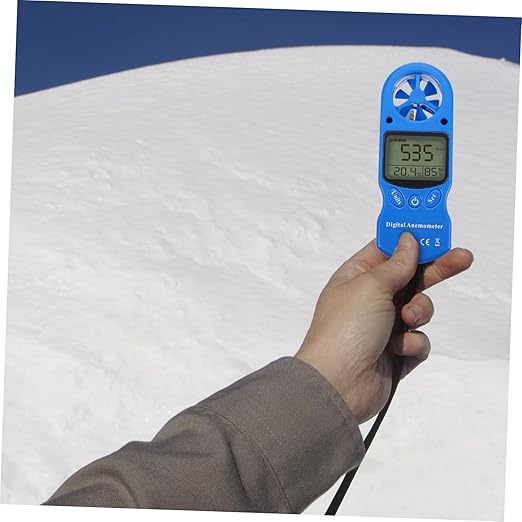 GLEAVI Handheld Thermometer Hygrometer Air Flow Velocity Wind Gauge LCD Display - Image 4