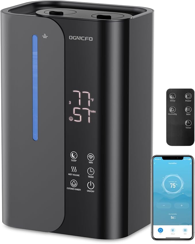 5L Smart Air Humidifiers for Bedroom by OGACFO