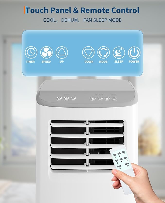 GarveeHome Portable Air Conditioner, 8000 BTU 3 in-1 AC - Image 6
