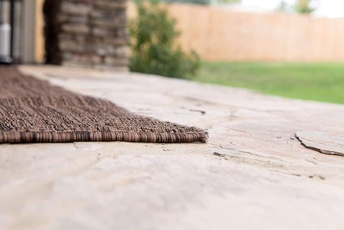 Unique Loom Collection Casual Transitional Solid Heathered Indoor/Outdoor - Image 5
