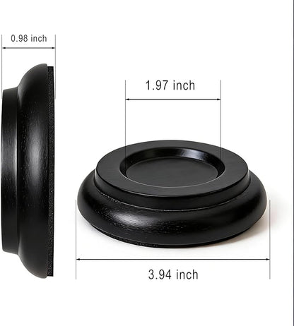 4 Pcs Solid Wood Upright Piano Caster Cups, Non-Slip & Anti-Noise - Image 2