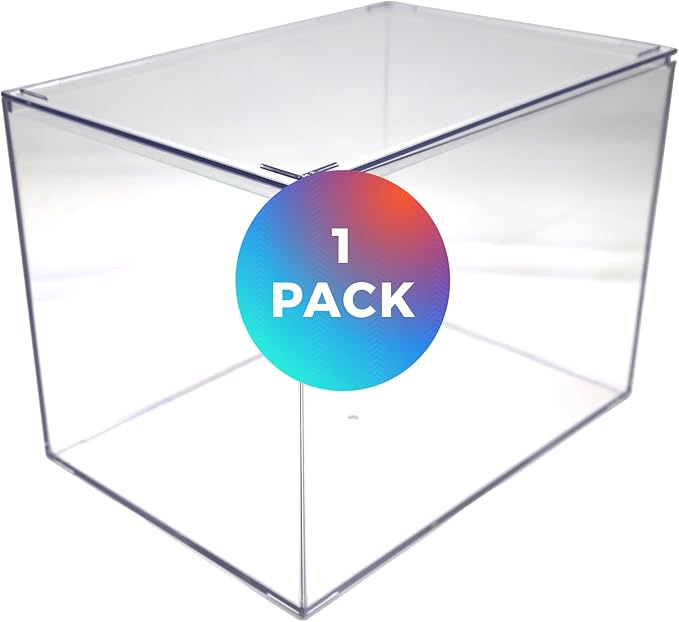 1 Clear Acrylic Box with Lid, 12.5"L x 8.5"W x 8.5"H, Made in USA, Diorama Box - Image 2