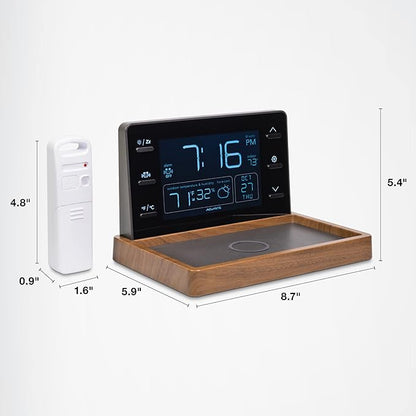 AcuRite Weather Valet with Qi-Certified Wireless Charging Pad, Auto-Dimming LCD - Image 7