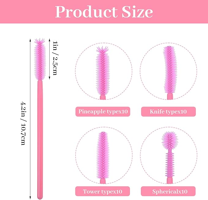 40Pcs Sewing Machine Cleaning Kit, Silicone Small Brushes - Image 2