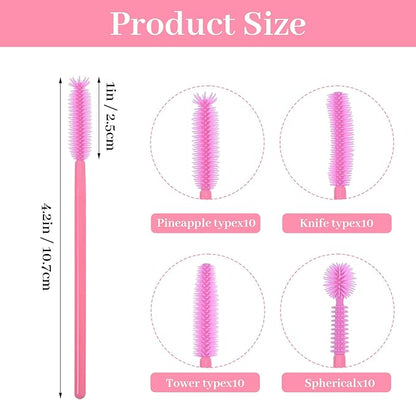 40Pcs Sewing Machine Cleaning Kit, Silicone Small Brushes - Image 2