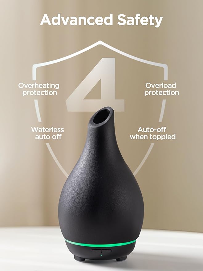 InnoGear Essential Oil Diffuser, 150ml Ceramic Diffuser Handcrafted Stone - Image 3