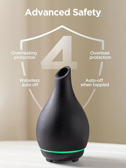 InnoGear Essential Oil Diffuser, 150ml Ceramic Diffuser Handcrafted Stone - Image 3