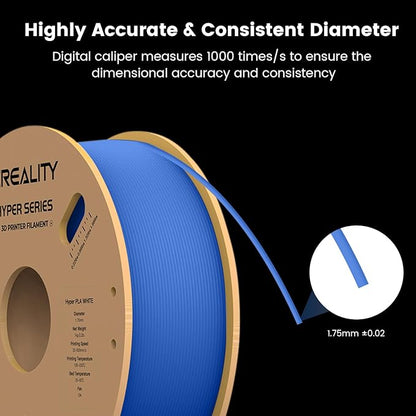 Creality Hyper 3D Printer PLA Blue Filament High Speed Printing 1.75mm 2.2lbs - Image 4