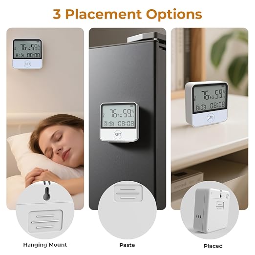 4 in 1 WiFi Thermometer Humidity Meter Baby Thermometer Hygrometer - Image 5