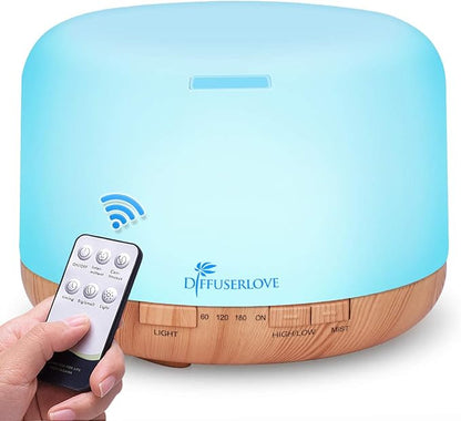 Diffuserlove Diffuser Essential Oil Diffusers 500ML Remote Control Aroma - Image 9