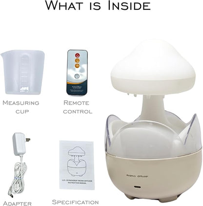 Raindrop Portable Humidifier, Cloud Essential Oil Diffuser, 230ml Capacity - Image 8