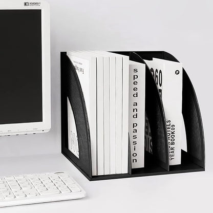 SAYEEC Magazine Holder Sturdy Binder Holder Desk File Sorter Plastic File - Image 6